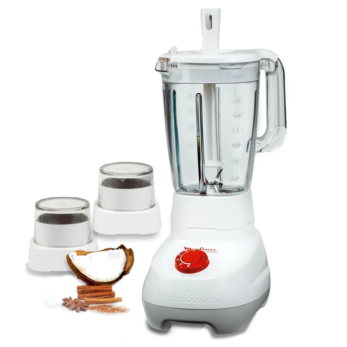 Blender Moulinet Duo avec bol en plastique 1.75L - 500W