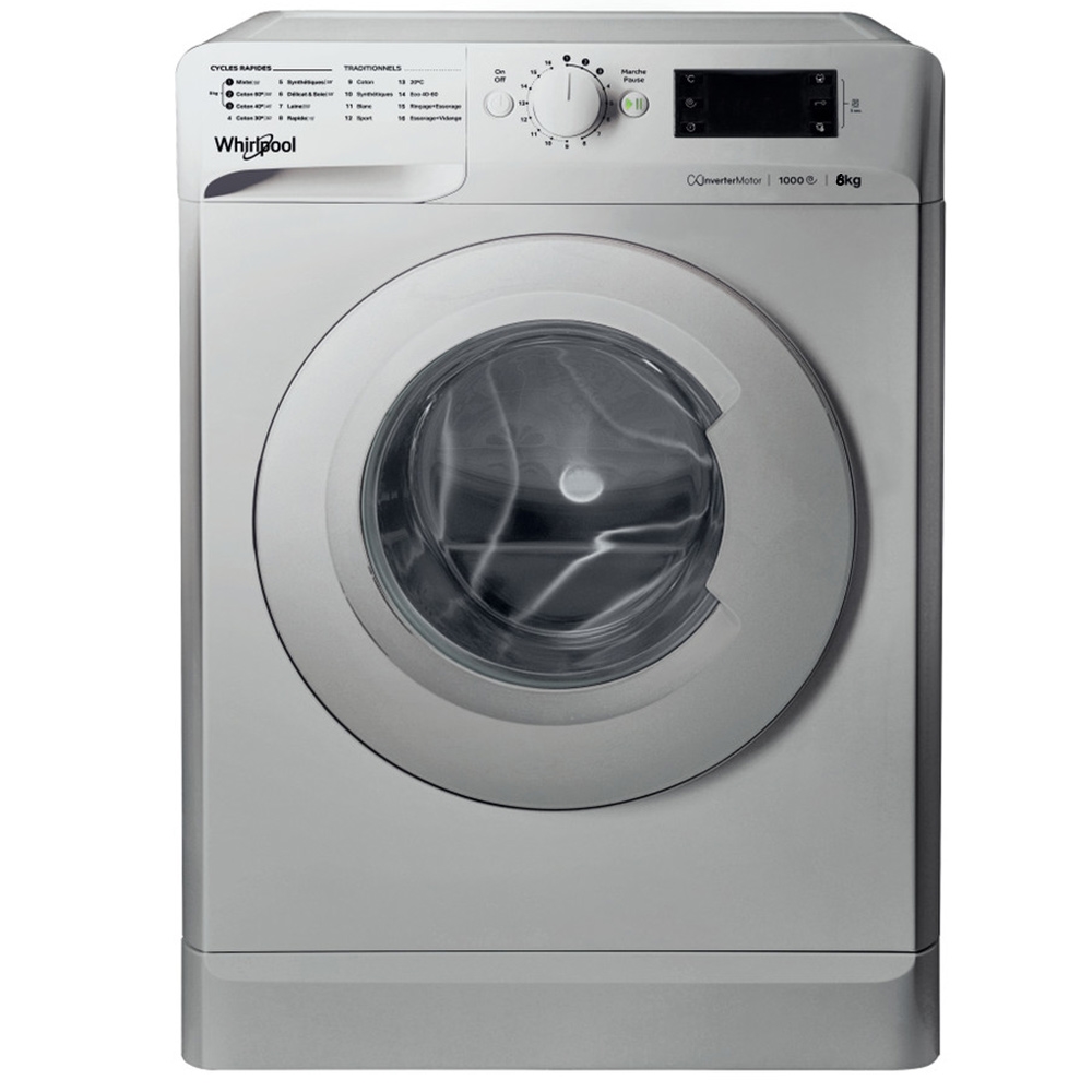MACHINE A LAVER WHIRLPOOL FRONTALE 6 KG 1000T SILVER